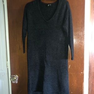 long wool dress